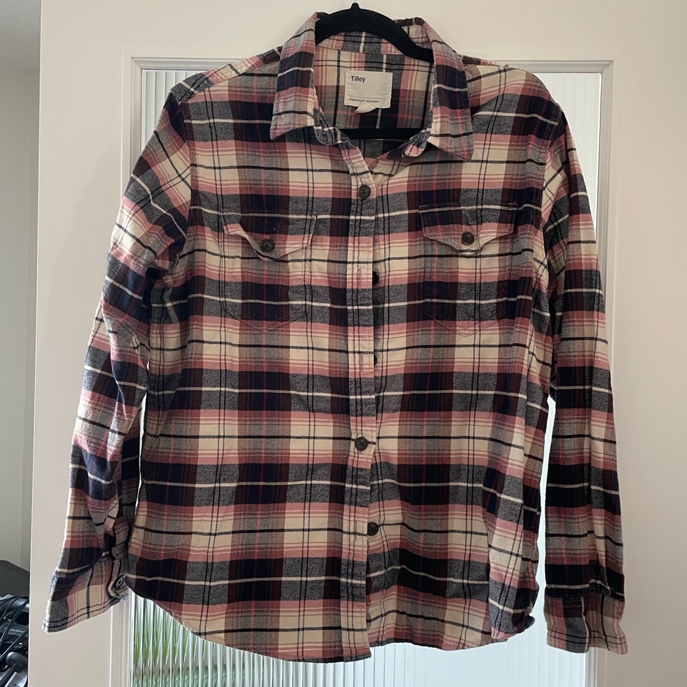 Tilly's Casual Plaid Shirt - Red, Black, and White
